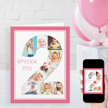 Carte Photo Collage Numéro 2 Fille 2e anniversaire<br><div class="desc">Carte photo unique et personnalisé de 2ème anniversaire pour une petite fille. Le modèle photo est mis en place pour vous d'ajouter vos photos préférées à ce collage photo numéro 2 plus une photo spéciale à l'intérieur. Vous pouvez également ajouter son nom à l'avant et customiser le message d'anniversaire à...</div>