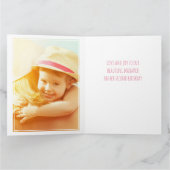 Carte Photo Collage Numéro 2 Fille 2e anniversaire (Intérieur)