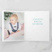 Carte Photo Collage Numéro 3 3e anniversaire du garçon (Intérieur)