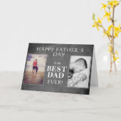 Carte Photo Collage tableau de bord Fête du Père du Meil (Fleur jaune)