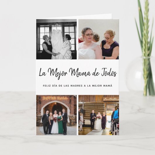 Carte Photo Collage Tarjeta del Día de las Madres (Devant)