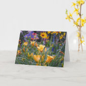 Carte Photo colorée d'amusement de jardin d'agrément (Fleur jaune)