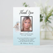 Carte photo commémoratif Angel Aquarelle bleue (Debout devant)