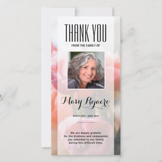 Carte photo commémoratif de Merci (Devant)