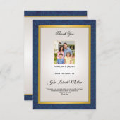 Carte photo commémoratif de Merci (Devant / Derrière)