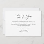 Carte photo commémoratif moderne en mémoire d'amou (Dos)