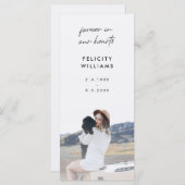 Carte Photo commémorative | Funeral Favoriser Poem Praye (Devant / Derrière)