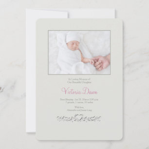 Carte photo commémorative Petite Heart