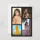 Carte photo comp Acteur de modèle professionnel mo (Dos)