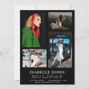 Carte photo Comp. minimaliste noire Actor 4