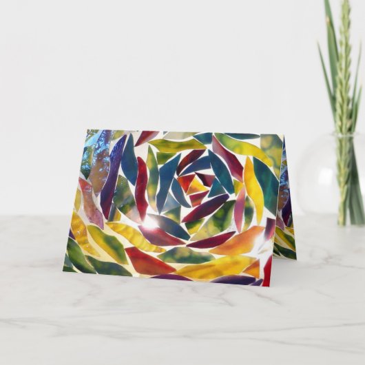 Carte photo cool en verre d'art (Devant)