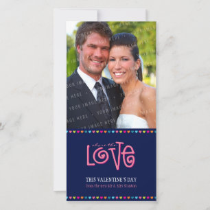 CARTE PHOTO COUP DE COEUR TENDANCE :: LETTRES D'AM