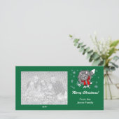 Carte photo - Crazy Cat de Noël (Debout devant)