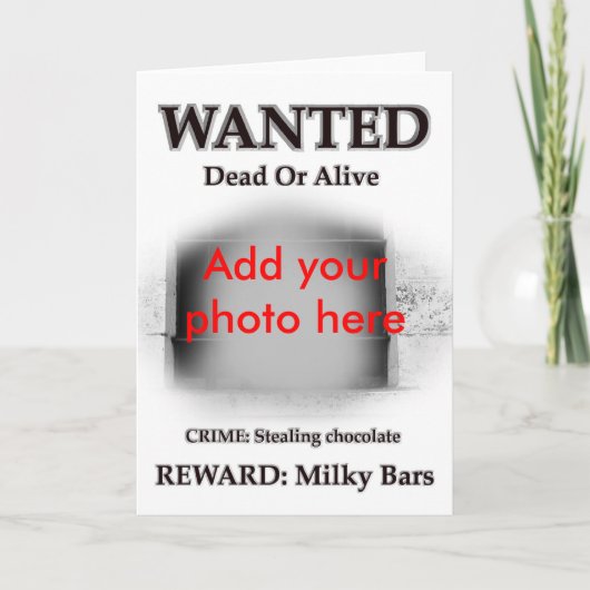 Carte Photo criminelle Recherchée de prisonnier de (Devant)