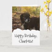 Carte Photo Custom Birthday (Fleur jaune)