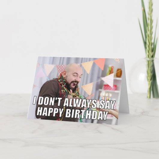 Carte Photo Custom Funny Birthday (Devant)