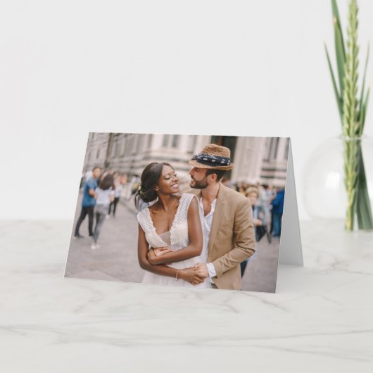 Carte Photo Custom Personalized Blank Greeting Cards (Devant)