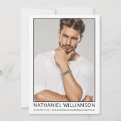 Carte photo d'acteur de modèle Pro moderne (Devant)