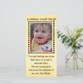 carte photo d'adoption (Debout devant)