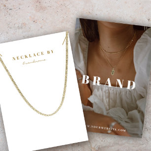 Carte photo d'affichage du collier Boho