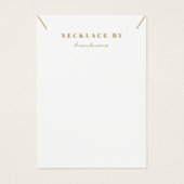 Carte photo d'affichage du collier Boho (Devant)