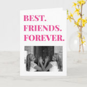 Carte Photo d'amitié Friendaversary Joyeux (Fleur jaune)