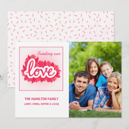 Carte photo d'amour (Devant / Derrière)