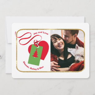 Carte Photo d'Amour à Noël