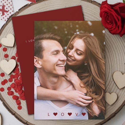 Carte photo d'amour de la Saint-Valentin