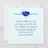 Carte photo d'amour Heureuse Sainte-Valentin (Dos)