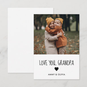 Carte Photo d'amour pour grand-père