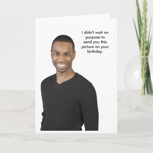 Carte Photo d'anniversaire (Devant)