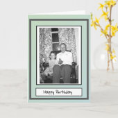 Carte Photo d'anniversaire (Fleur jaune)