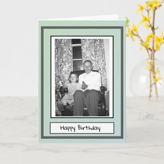 Carte Photo d'anniversaire (Fleur jaune)