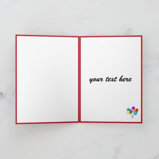 carte photo d'anniversaire (Intérieur)