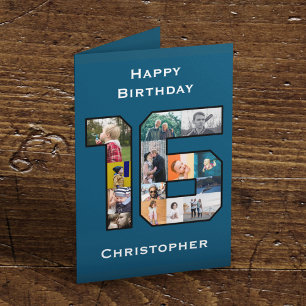 Carte photo d'anniversaire 16 ans
