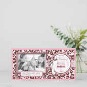 Carte photo d'anniversaire de la fille Cheetah (Debout devant)