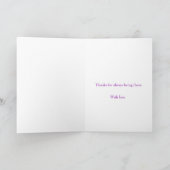 Carte photo d'anniversaire de mariage améthyste po (Intérieur)