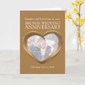 Carte photo d'anniversaire de mariage de 8 ans en  (Fleur jaune)