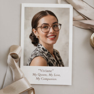 Carte Photo d'anniversaire moderne