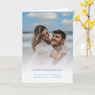 Carte photo d'anniversaire moderne personnalisé