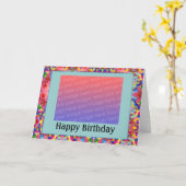 Carte Photo d'anniversaire personnalisable - Customisée (Fleur jaune)