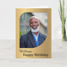 Carte photo d'anniversaire personnalisé