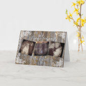 Carte photo d'anniversaire personnalisé (Fleur jaune)