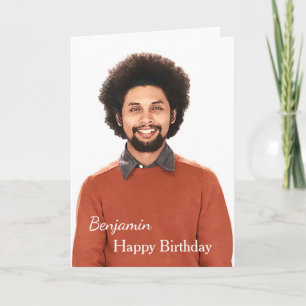 Carte photo d'anniversaire personnalisé