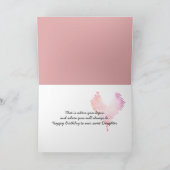 Carte photo d'anniversaire pour fille (Intérieur)