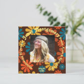 Carte Photo d'anniversaire Retro Boomer (Debout devant)