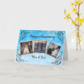 Carte photo d'anniversaire Vintage personnalisé (Fleur jaune)