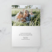 Carte photo d'aquarelle Noel Wreath Festive Holida (Intérieur)