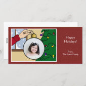 Carte photo d'arbre de Noël (Devant / Derrière)